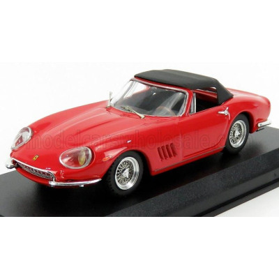BEST MODEL FERRARI 275 GTB/4 NART SPIDER CLOSED 1967 - RED BLACK 1/43