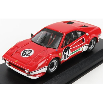 BEST MODEL FERRARI 308 GTB LM N 62 HAVIRON INTERNATIONAL 1981 M.DANTINNE - RED WHITE 1/43