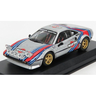 BEST MODEL FERRARI 308GTB Gr.4 RALLY MARTINI RACING AUTOMOBILE COUNCIL SHOW 2018 CHIBA - JAPAN - SILVER 1/43