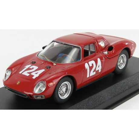 BEST MODEL FERRARI 250LM COUPE N 124 WINNER MUGELLO GP 1965 M.CASONI - G.NICODEMI - RED 1/43