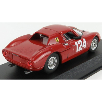 BEST MODEL FERRARI 250LM COUPE N 124 WINNER MUGELLO GP 1965 M.CASONI - G.NICODEMI - RED 1/43