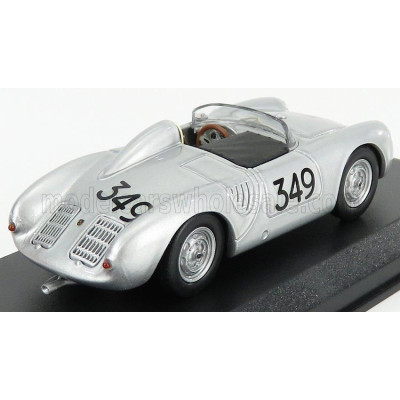 BEST MODEL PORSCHE 1500 RS SPIDER N 349 MILLE MIGLIA 1957 U.MAGLIOLI - SILVER 1/43