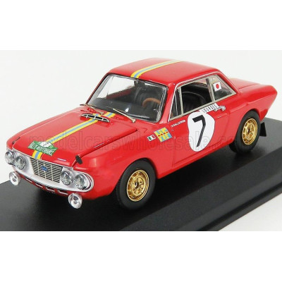 BEST MODEL LANCIA FULVIA HF 1.3 COUPE N 7 WINNER RALLY MEDITERRANEE 1969 H.KALLSTROM - J.GUNNAR - RED 1/43
