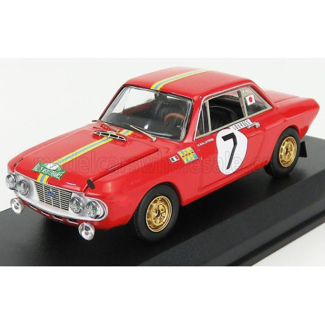 BEST MODEL LANCIA FULVIA HF 1.3 COUPE N 7 WINNER RALLY MEDITERRANEE 1969 H.KALLSTROM - J.GUNNAR - RED 1/43