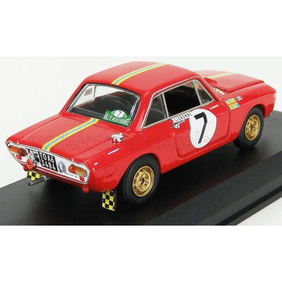 BEST MODEL LANCIA FULVIA HF 1.3 COUPE N 7 WINNER RALLY MEDITERRANEE 1969 H.KALLSTROM - J.GUNNAR - RED 1/43