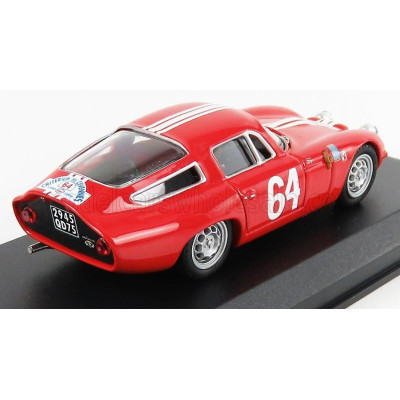 BEST MODEL ALFA ROMEO TZ1 N 64 WINNER RALLY CRITERIUM DES CEVENNES 1964 J.ROLLAND - G.AUGIAS - RED 1/43