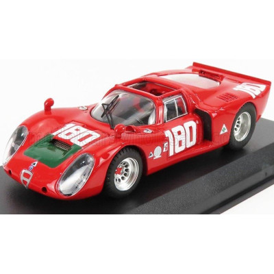 BEST MODEL ALFA ROMEO 33.2 N 180 TARGA FLORIO 1969 I.GALLI - N.GIUNTI - RED 1/43