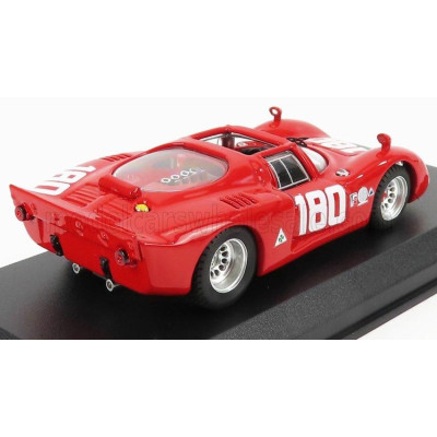 BEST MODEL ALFA ROMEO 33.2 N 180 TARGA FLORIO 1969 I.GALLI - N.GIUNTI - RED 1/43