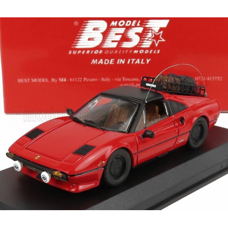 BEST MODEL FERRARI 308 GTSi USA 1982 RALLY MISSION - ARTIC CIRCLE - CIRCOLO POLARE ARTICO - 2021 - RED 1/43