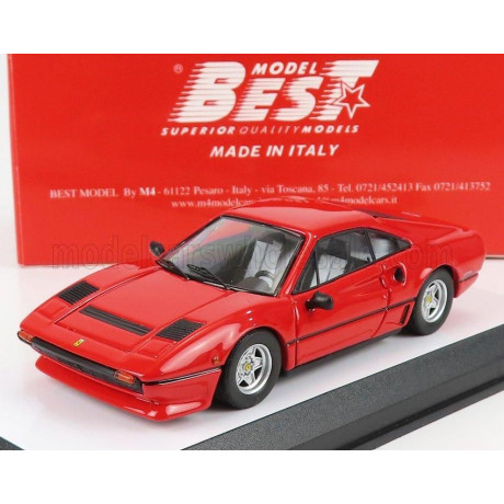 BEST MODEL FERRARI 208 GTB TURBO 1982 - MUSEO ENZO FERRARI MODENA 2022 - RED 1/43