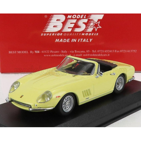 BEST MODEL FERRARI 275 GTB/4 NART SPIDER 1967 - YELLOW 1/43