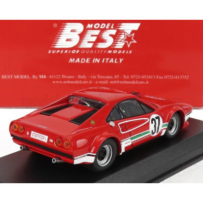 BEST MODEL FERRARI 308 GTB N 37 RALLY HAVIROV INTERNATIONAL 1978 M.DANTINNE - RED 1/43