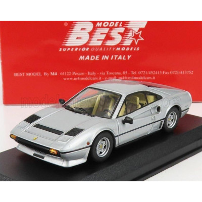 BEST MODEL FERRARI 208 GTB TURBO SALONE AUTOMOBILE TORINO 1982 - SILVER 1/43