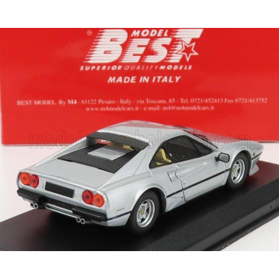 BEST MODEL FERRARI 208 GTB TURBO SALONE AUTOMOBILE TORINO 1982 - SILVER 1/43