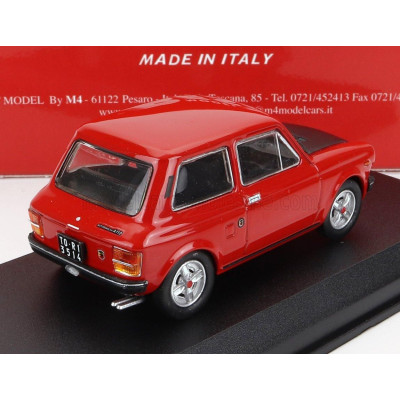 BEST MODEL AUTOBIANCHI A112 ABARTH II SERIE 1973 - RED BLACK 1/43