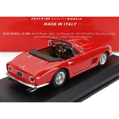 BEST MODEL FERRARI 275 GTB/4 NART SPIDER 1967 - RED 1/43