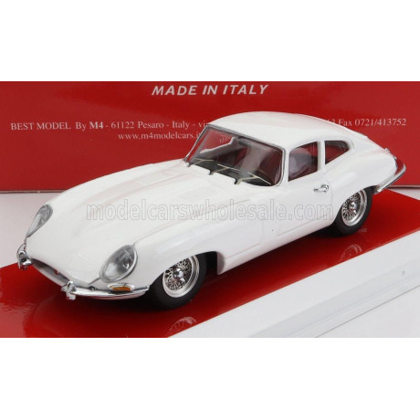 BEST MODEL JAGUAR E-TYPE COUPE 1963 - PERSONAL CAR EVA KANT - WHITE 1/43