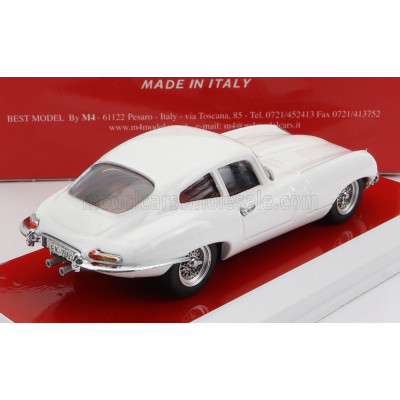 BEST MODEL JAGUAR E-TYPE COUPE 1963 - PERSONAL CAR EVA KANT - WHITE 1/43