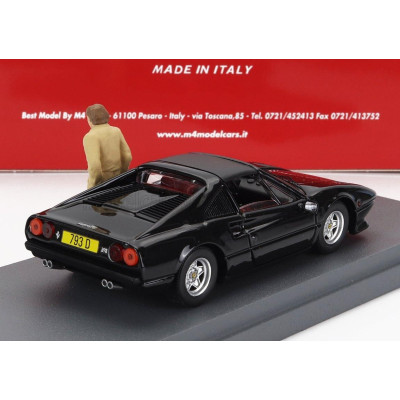 BEST MODEL FERRARI 308 GTS 1982 - PERSONAL CAR KEKE ROSBERG WITH FIGURE - BLACK 1/43