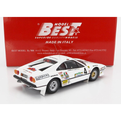 BEST MODEL FERRARI 308 GTB Gr.4 N 4 RALLY D'ELBA 1984 LUCKY - BERRO - WHITE 1/43
