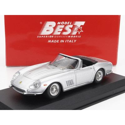 BEST MODEL FERRARI 275 GTB/4 SPIDER 1967 - SILVER 1/43