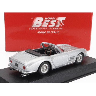 BEST MODEL FERRARI 275 GTB/4 SPIDER 1967 - SILVER 1/43