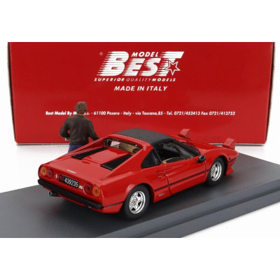 BEST MODEL FERRARI 308 GTS 1977 - PERSONAL CAR GILLES VILLENEUVE WITH FIGURE - RED 1/43