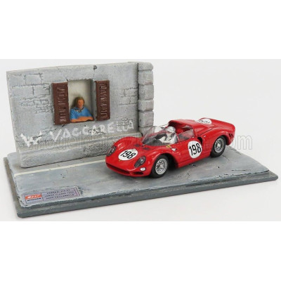 BEST MODEL FERRARI 275P N 198 WINNER TARGA FLORIO 1965 NINO VACCARELLA - RED 1/43
