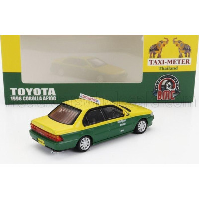 BM CREATIONS TOYOTA COROLLA AE100 THAILAND TAXI 1996 - YELLOW GREEN 1/64