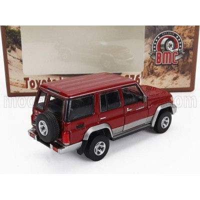 BM CREATIONS TOYOTA LAND CRUISER LC76 2014 - RED SILVER 1/64