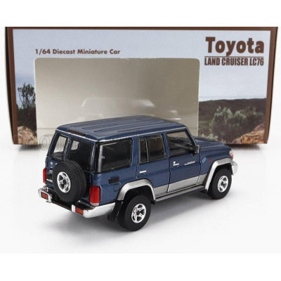 BM CREATIONS TOYOTA LAND CRUISER LC76 2014 - BLUE SILVER 1/64
