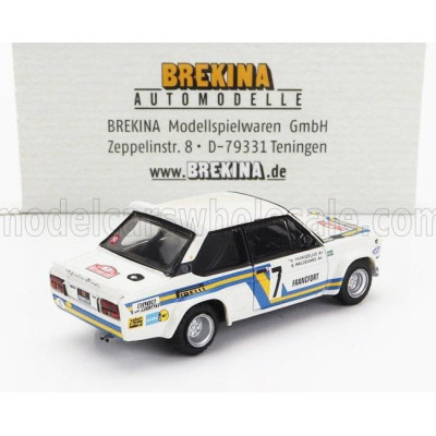 BREKINA PLAST FIAT 131 ABARTH TEAM SVENSKA FIAT N 7 3rd RALLY MONTECARLO 1980 BJORN WALDEGAARD - HANS THORSZELIUS - WHITE 1/87