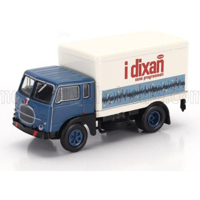 BREKINA PLAST FIAT 642 TRUCK CASSONATO I DIXAN 1962 - BLUE WHITE 1/87