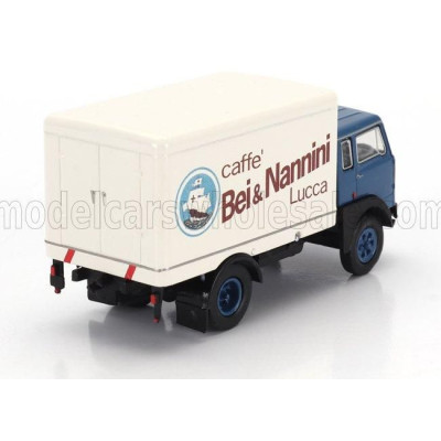BREKINA PLAST FIAT 642 TRUCK CASSONATO CAFFE BEI & NANNINI 1962 - BLUE WHITE 1/87
