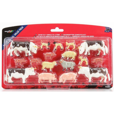 BRITAINS ACCESSORIES SET 17X ANIMALS - ANIMALI - VARIOUS 1/32