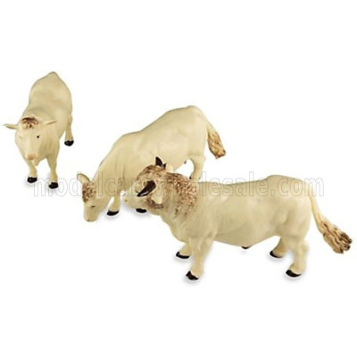 BRITAINS ACCESSORIES CATTLE - BOVINI - WHITE 1/32
