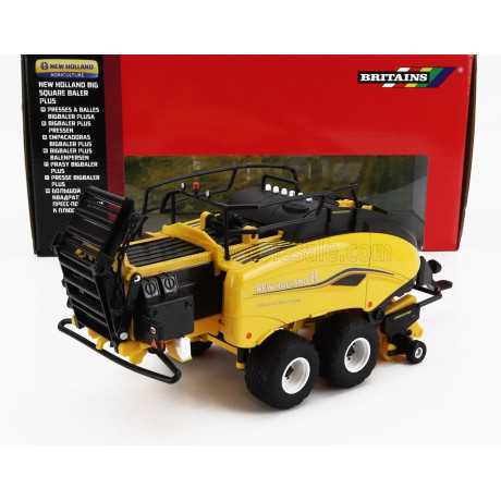 BRITAINS NEW HOLLAND TRAILER BIG SQUARE BALER PLUS - YELLOW BLACK 1/32