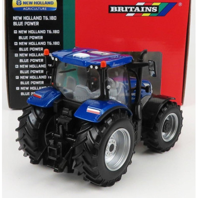 BRITAINS NEW HOLLAND T6.180 TRACTOR BLUE POWER 2018 - BLUE 1/32