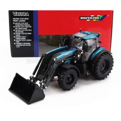 BRITAINS VALTRA T234 TRACTOR WITH FRONT LOADER 2020 - BLUE BLACK 1/32