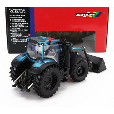 BRITAINS VALTRA T234 TRACTOR WITH FRONT LOADER 2020 - BLUE BLACK 1/32