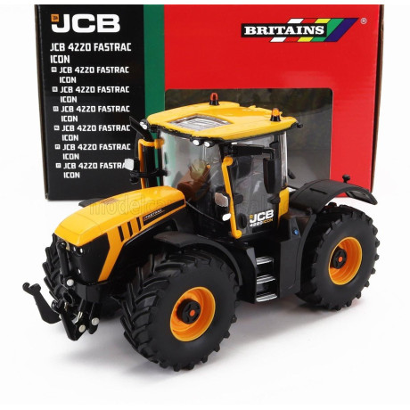 BRITAINS JCB 4220 FASTRAC ICON TRACTOR 2020 - YELLOW BLACK 1/32