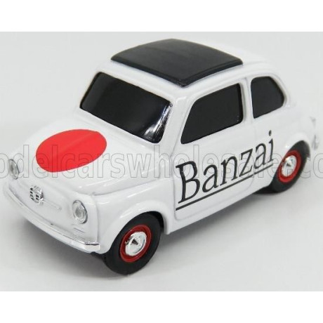 BRUMM FIAT 500 BRUMS BANZAI 2017 - WHITE 1/43