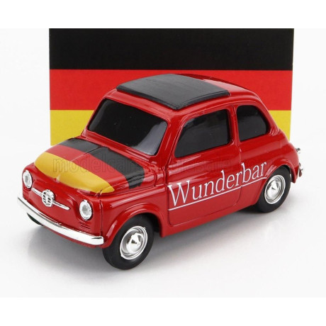 BRUMM FIAT 500 GERMANIA Wunderbar! - Brummbarchen! - RED 1/43