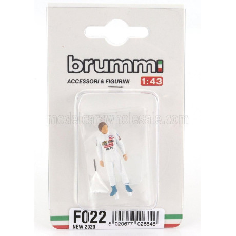 BRUMM FIGURES F1  DRIVER GILLES VILLENEUVE FERRARI 1981 - WHITE 1/43