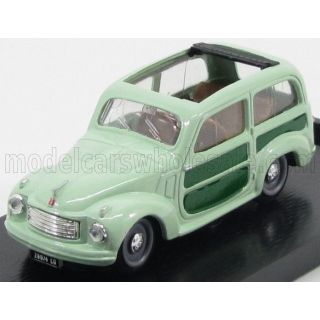 BRUMM FIAT 500C BELVEDERE OPEN 1951 - 2 TONE GREEN 1/43