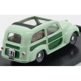 BRUMM FIAT 500C BELVEDERE OPEN 1951 - 2 TONE GREEN 1/43