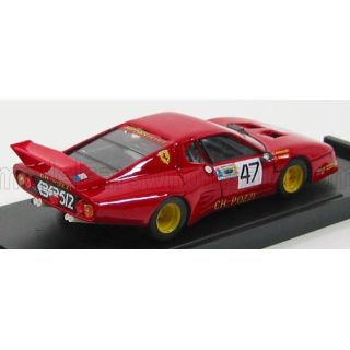 BRUMM FERRARI 512 BB CH.POZZI FRANCIA LE MANS N 47 1980 - RED 1/43