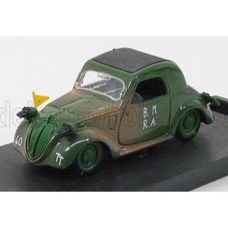BRUMM SIMCA 5 MILITARE D-DAY CLOSED - CHIUSA 1944 - MILITARY GREEN 1/43