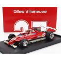 BRUMM FERRARI F1  126C2 N 27 USA OVEST LONG BEACH GP 1982 GILLES VILLENEUVE - WITH DRIVER FIGURE - RED 1/43