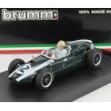 BRUMM COOPER F1 T51 CLIMAX N 12 WINNER BRITISH GP JACK BRABHAM 1959 WORLD CHAMPION - WITH DRIVER FIGURE - GREEN WHITE 1/43